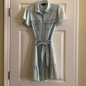 Anthropologie PAIGE Dress with Pearlized Snap Closure